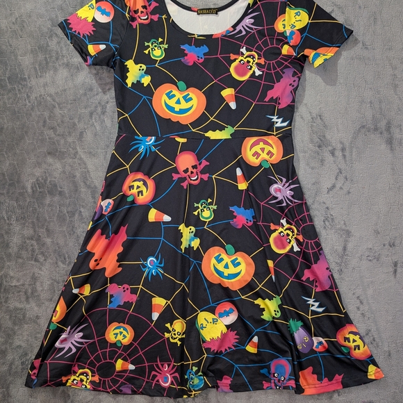 Spooky Fun Kids Halloween Costume Dress - Picture 1 of 5